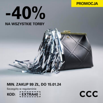 40% na wszystkie torby w  CCC!