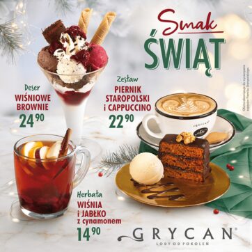 SMAK ŚWIĄT w lodziarnio-kawiarniach GRYCAN