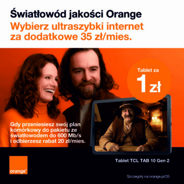 Światłowód jakości Orange