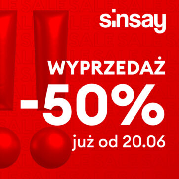 Wyprzedaż sezonowa w Sinsay ruszyła!