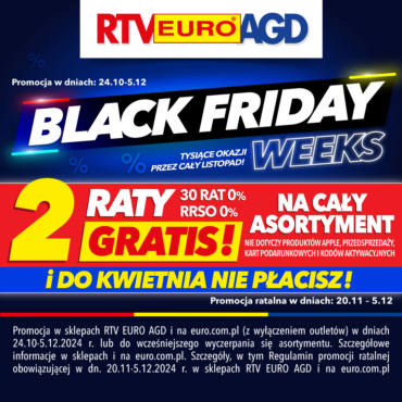 Black Friday Weeks w RTV EURO AGD!