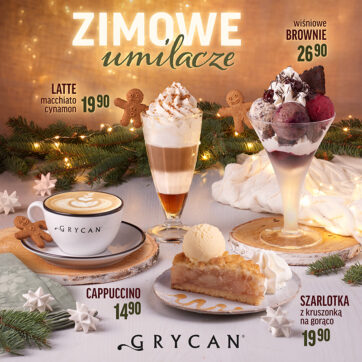 ZIMOWE UMILACZE w lodziarnio-kawiarniach GRYCAN!