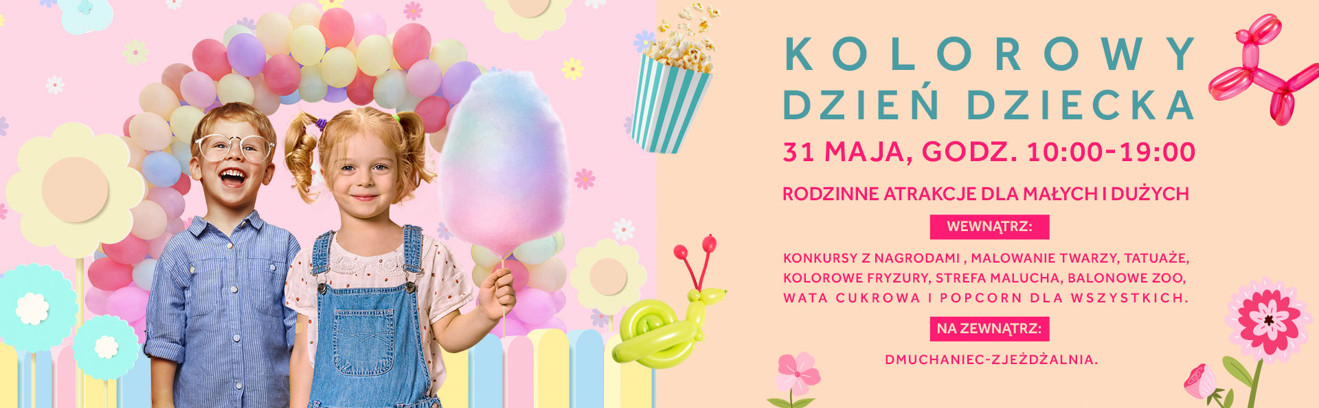 Kolorowy Dzień Dziecka w CH Plejada – wielka strefa radości już 31 maja